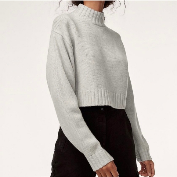 ARITZIA Wilfred Free Harper Sweater (Heinen) Merino Wool Turtleneck Sz XS - Picture 8 of 10